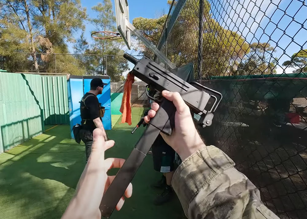 Bradley Phillips Wellfire MAC-11 Gas Blowback Gel Blaster