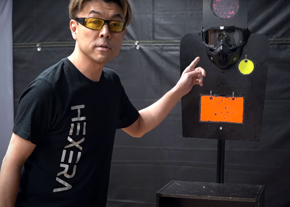 Hexera Survival Game Eye Protection Test