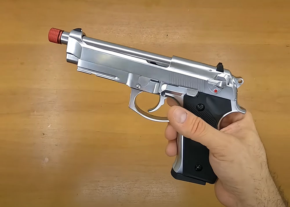 Prime Guns  Rossi M92 Silver Chrome Gas Blowback Pistol 