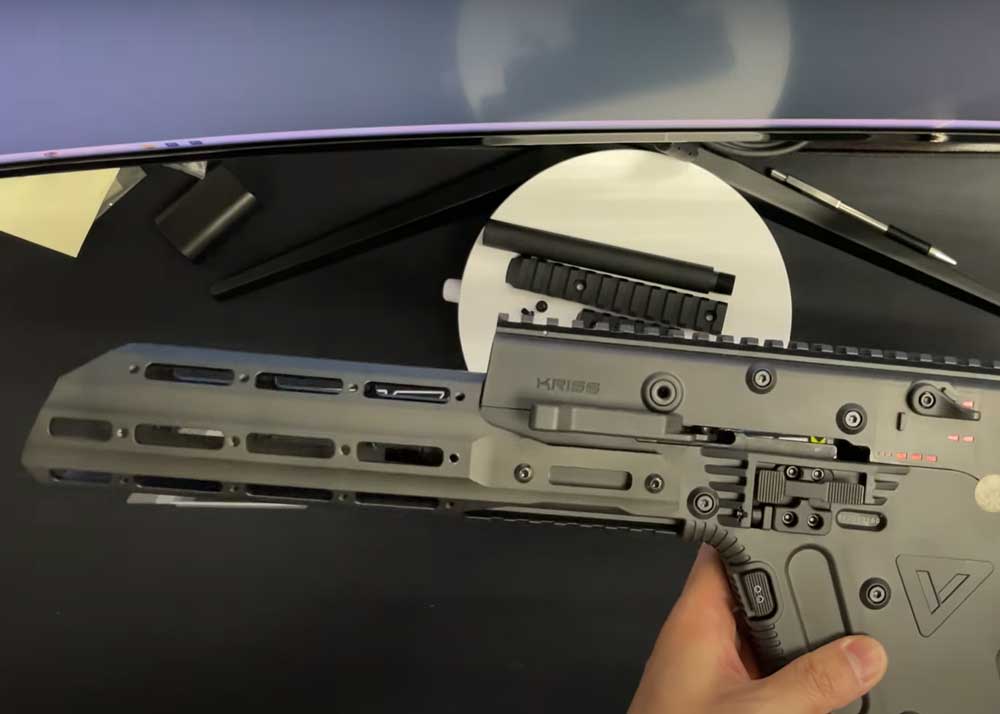 Sixmm Angry Gun KSV Modular M-LOK Rail For Krytac KRISS Vector AEG
