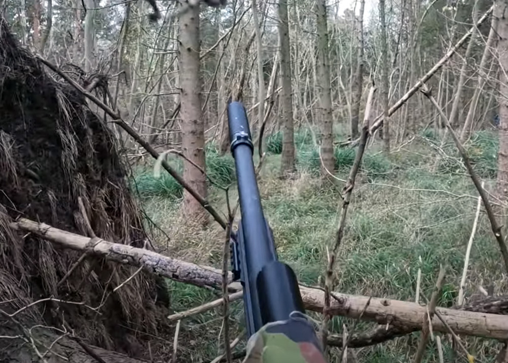 Action Army T11 Airsoft Sniper Rifle In Action 