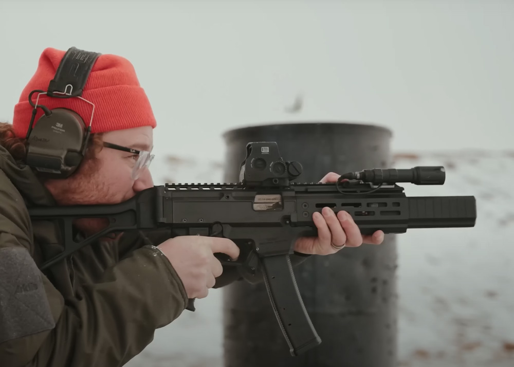 Micah Mayfield CZ Scorpion EVO With Delayed Blowback System