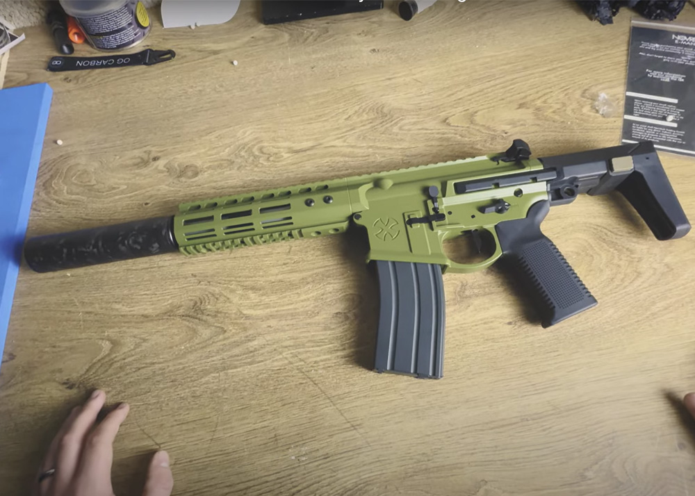 Orange Spartan Double Eagle Noveske Ghetto Blaster GBBR Unboxing