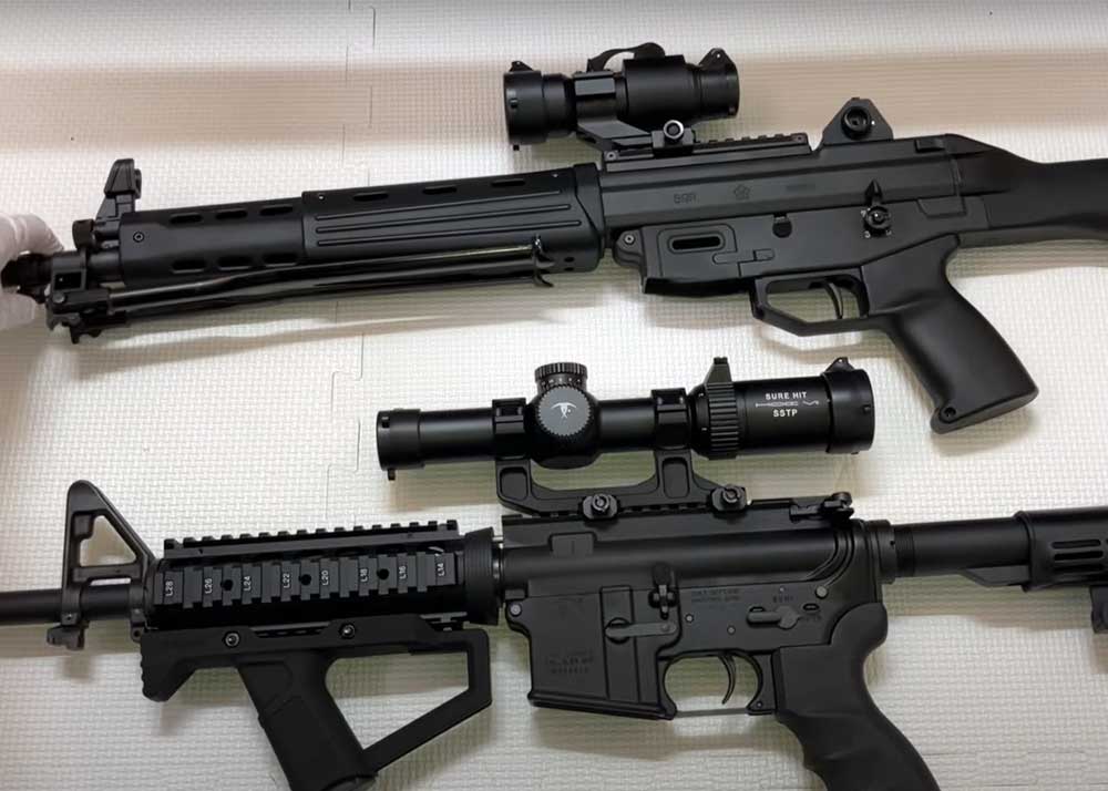 Pandaman Tokyo Marui M4A1 MWS vs Tokyo Marui Type 89 GBB Rifle