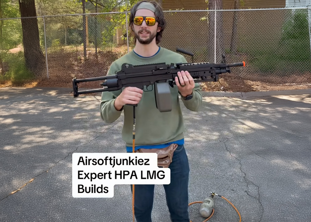 Airsoftjunkiez Expert HPA LMG builds