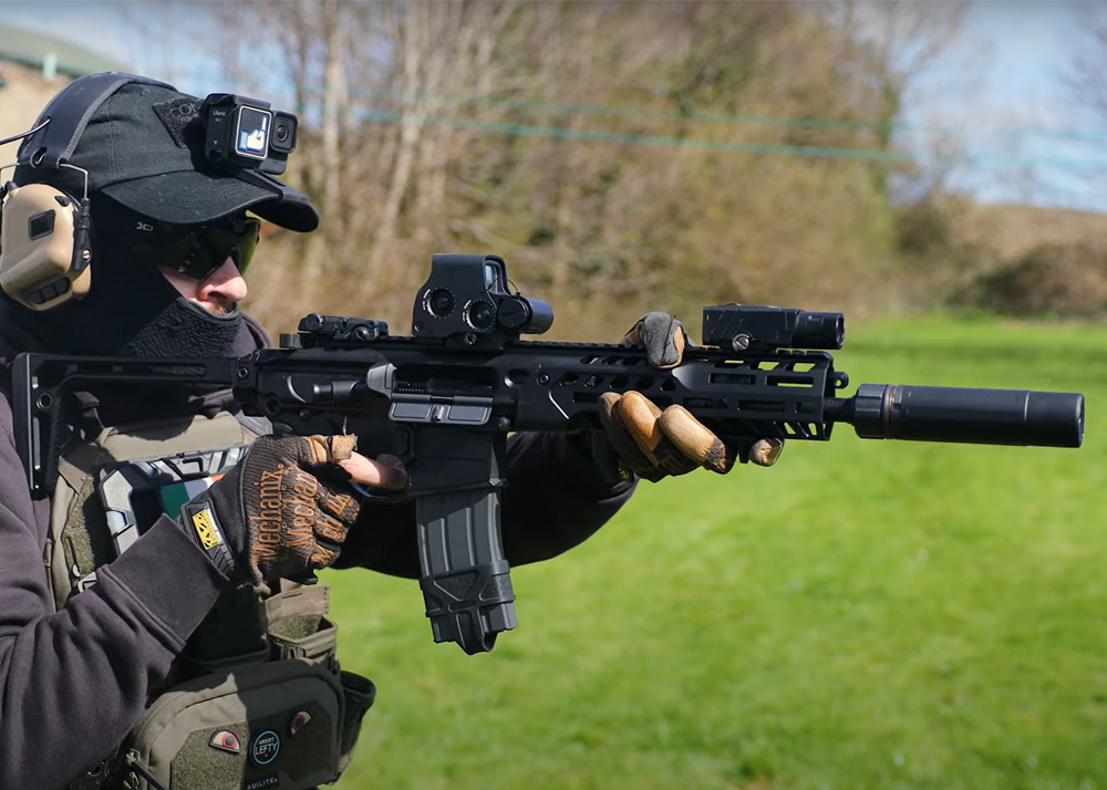 Airsoft Lefty With The Salvo Precision MCX SPEAR LT CSAW GBBR