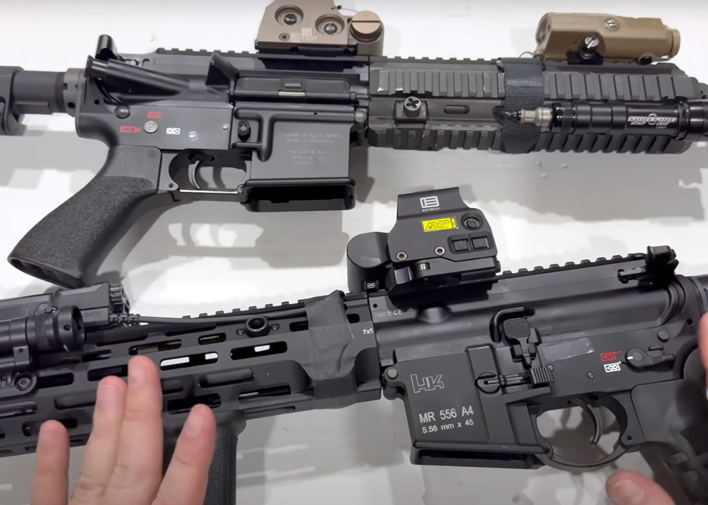 Inferior Rifles HK MR556 A1 & A4 Compared