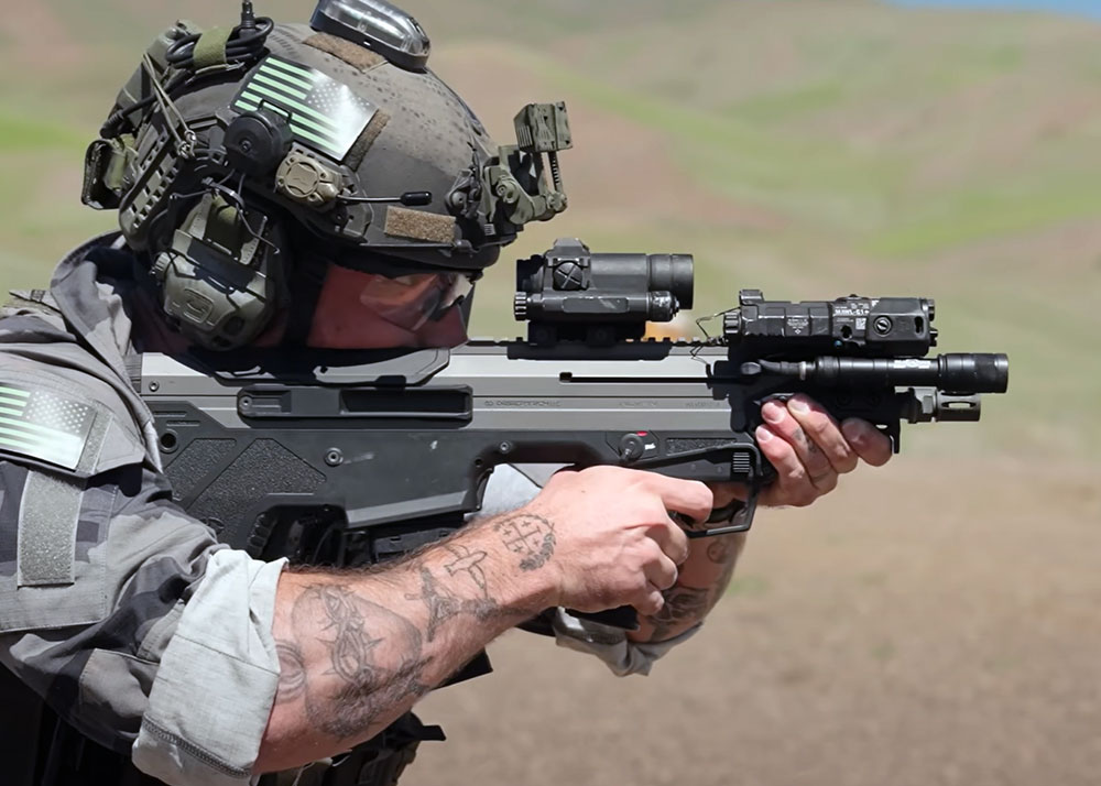 Garand Thumb With The Desert Tech WLVRN Micron