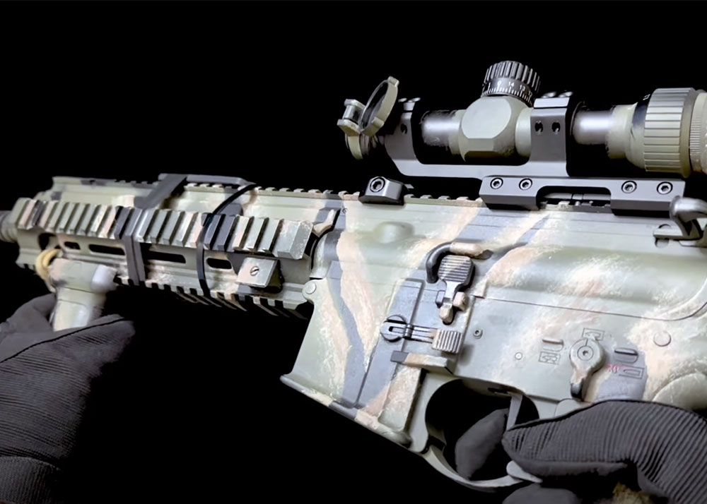 Prime Mech Airsoft's Crispy HK416 Tiger Stripe Paintjob Build