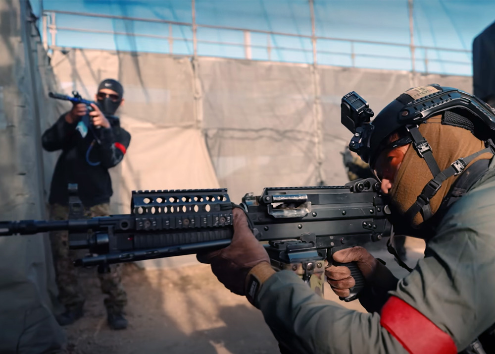 Tactical Airsoft's Tokyo Marui MK46 NGRS Gameplay