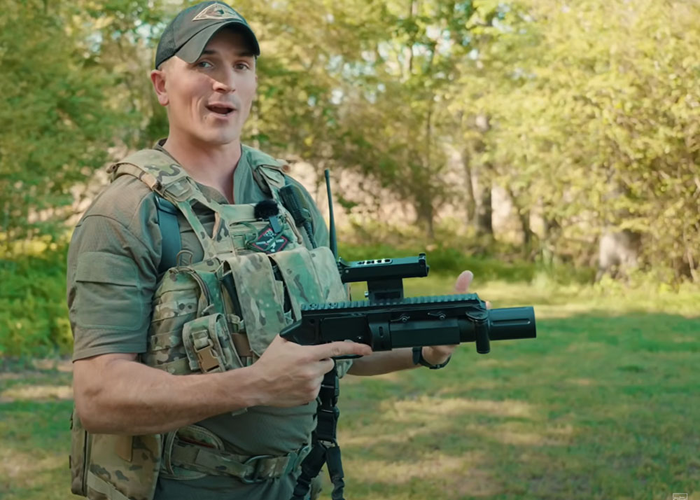 Blue Jean Operator With The TAGinn ML36 Grenade Launcher