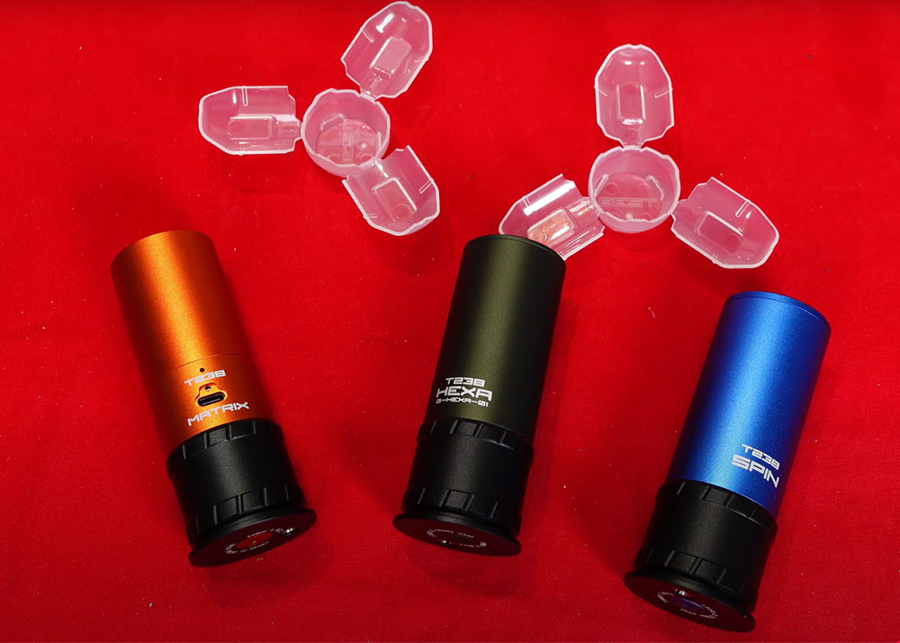 T238 Matrix, Spin & Hexa 40mm Airsoft Grenades | Popular