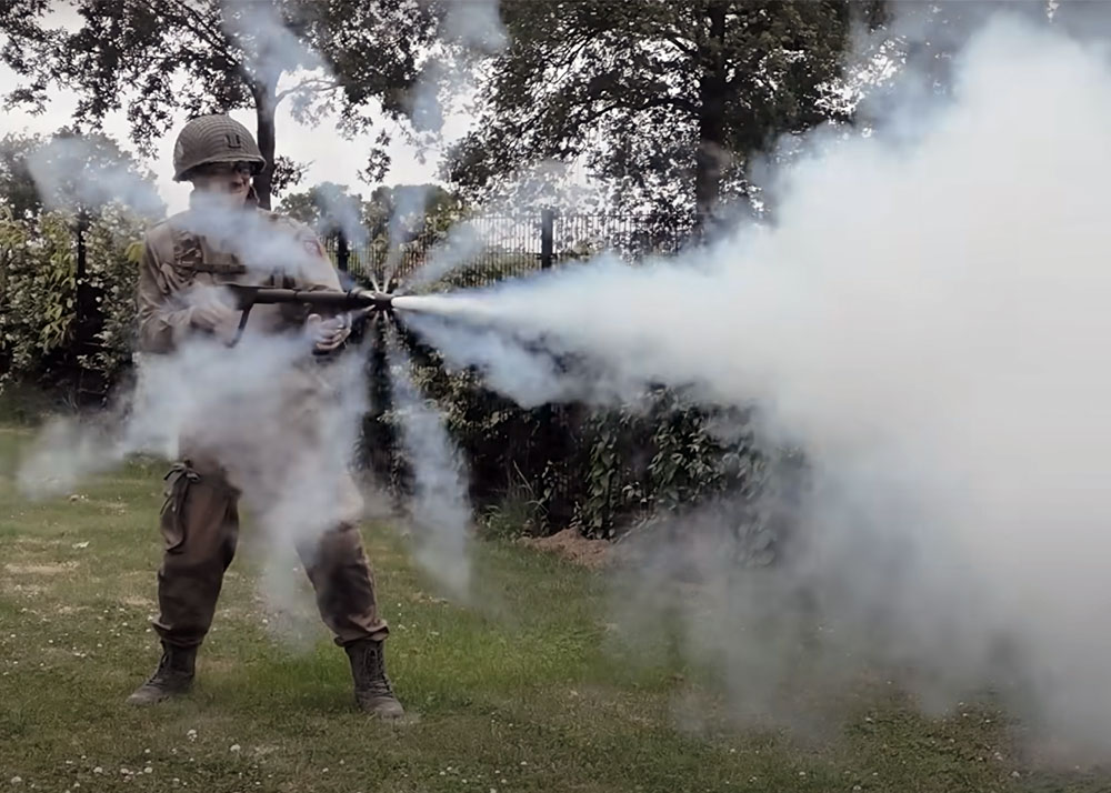 Silo Entertainment M2A1 Flamethrower To An Airsoft Game