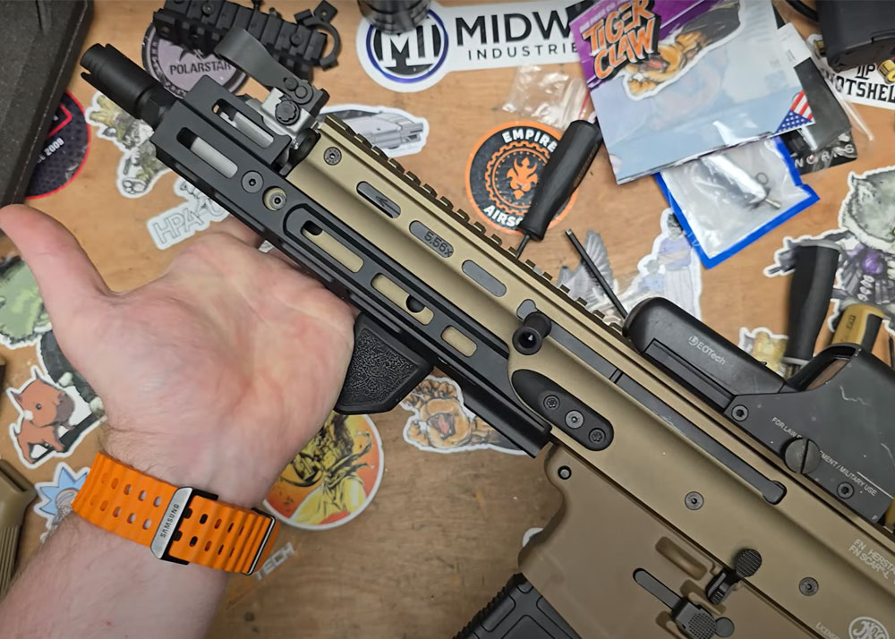 Jaeger Precision Guns Modify SCAR MWS GBBR With The PTS MREX M-LOK Rail