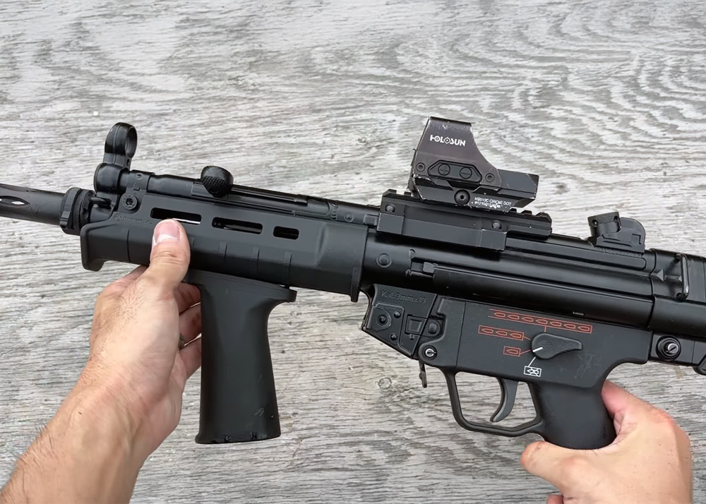 Airsoft V4 MP5 M-Lok Gang Grip For Airsoft