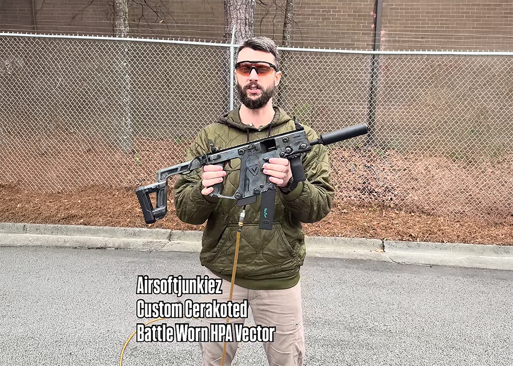 Airsoftjunkiez HPA Vector Cerakote Battle Worn