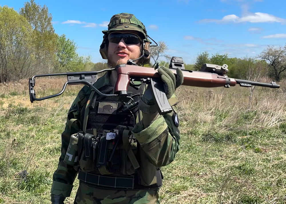 Cannon Flannel With The King Arms M1 Carbine GBBR