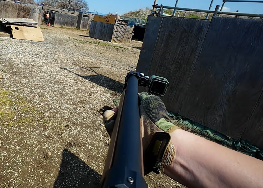 Suzuki Converted UDL M1887 Nerf-Style Shotgun Airsoft Gameplay