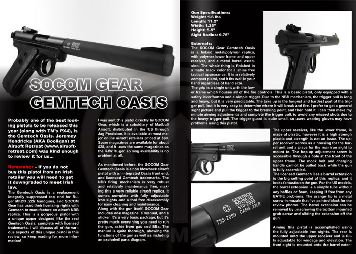 Sitrep Mag SOCOM Gear Gemtech Oasis Review | Popular Airsoft