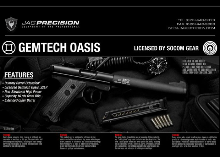 SOCOM Gear Gemtech Oasis At Jag Precision | Popular Airsoft