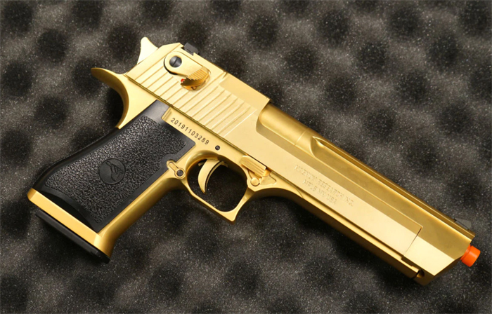 Airsoft Atlanta Desert Eagle .50 AE GOLD GBB Pistol 03