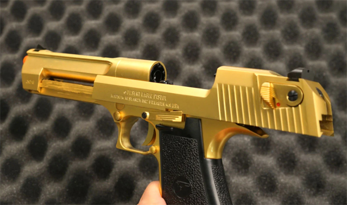 Airsoft Atlanta Desert Eagle .50 AE GOLD GBB Pistol 04