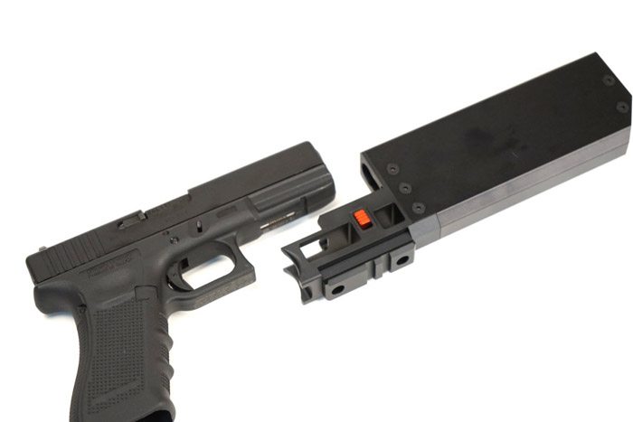 Airsoft Atlanta Echo1 CNC SD17 Glock 17 Long Suppressor 03
