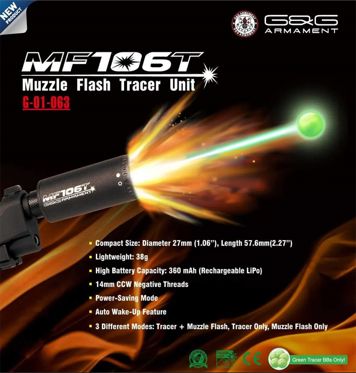 Airsoft Atlanta G&G MF106T Muzzle Flash Tracer Unit 02