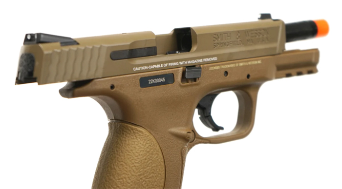 Airsoft Atlanta: S&W M&P 9 GBB Pistol In Tan 03