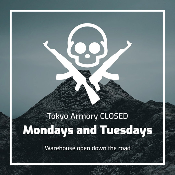 Airsoft Atlanta's Tokyo Armory New Store Hours