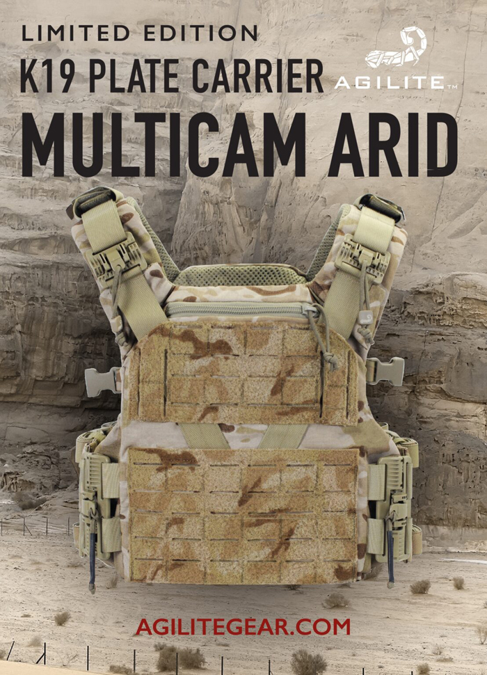 Agilite Limited Edition K19 Plate Carrier In Multicam Arid 02