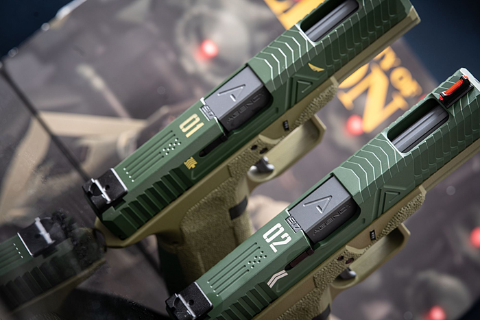 Bang Bang RWC G Zion Cerakote ZKU-II Green EXA 01 Pistol 04