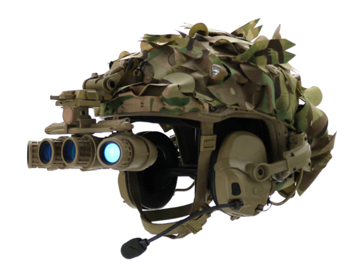 Beez Combat Systems Predator Ghillie Helmet Cover  03