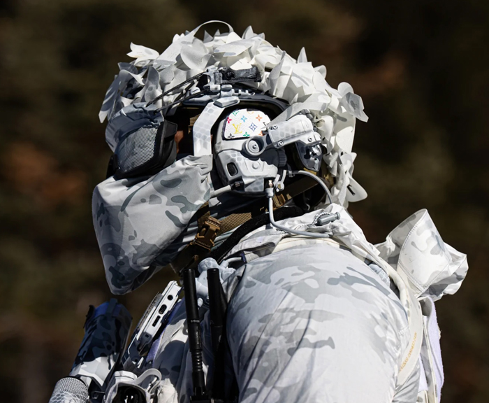 Beez Combat Systems Predator Ghillie Helmet Cover  08