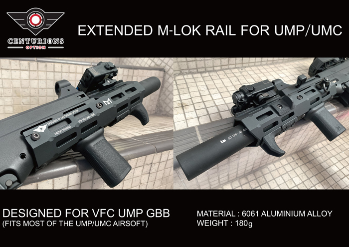 Centurions Option UMP 9/45 Extended M-Lok Handguard 02