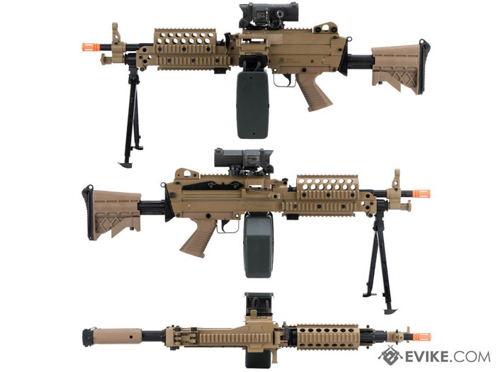 Evike.com: Cybergun FN M249 AEG In Tan 02
