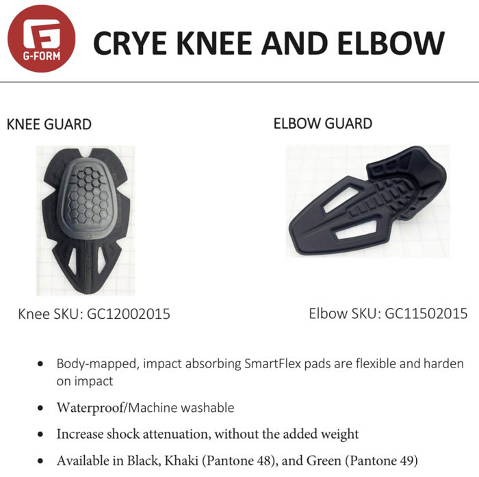 G-Form Crye Knee & Elbow Pads