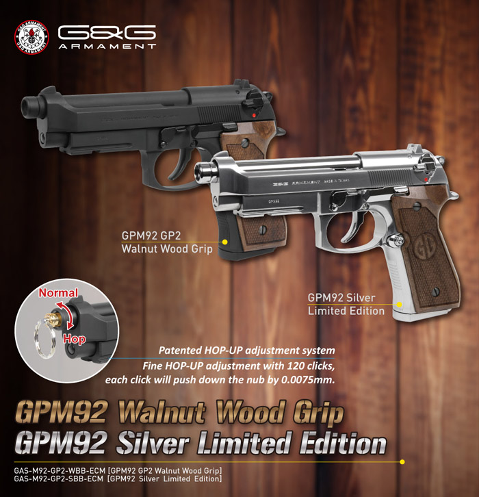 G&G GPM92 GP2 Limited Walnut & Silver Editions 02