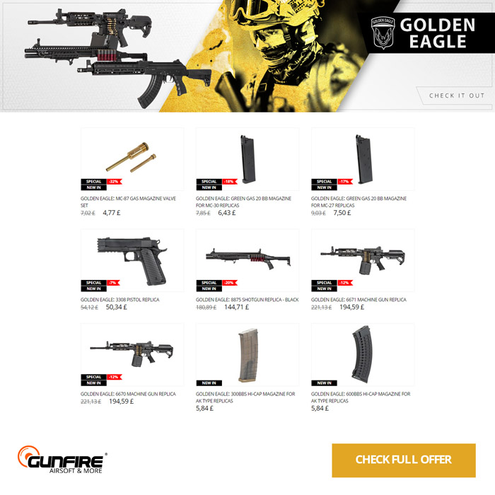 Gunfire Golden Eagle 30 April 2020