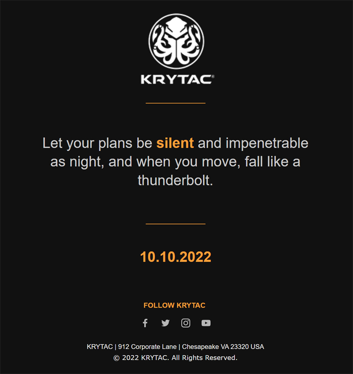 Krytac Announcement 10 October 2022 03