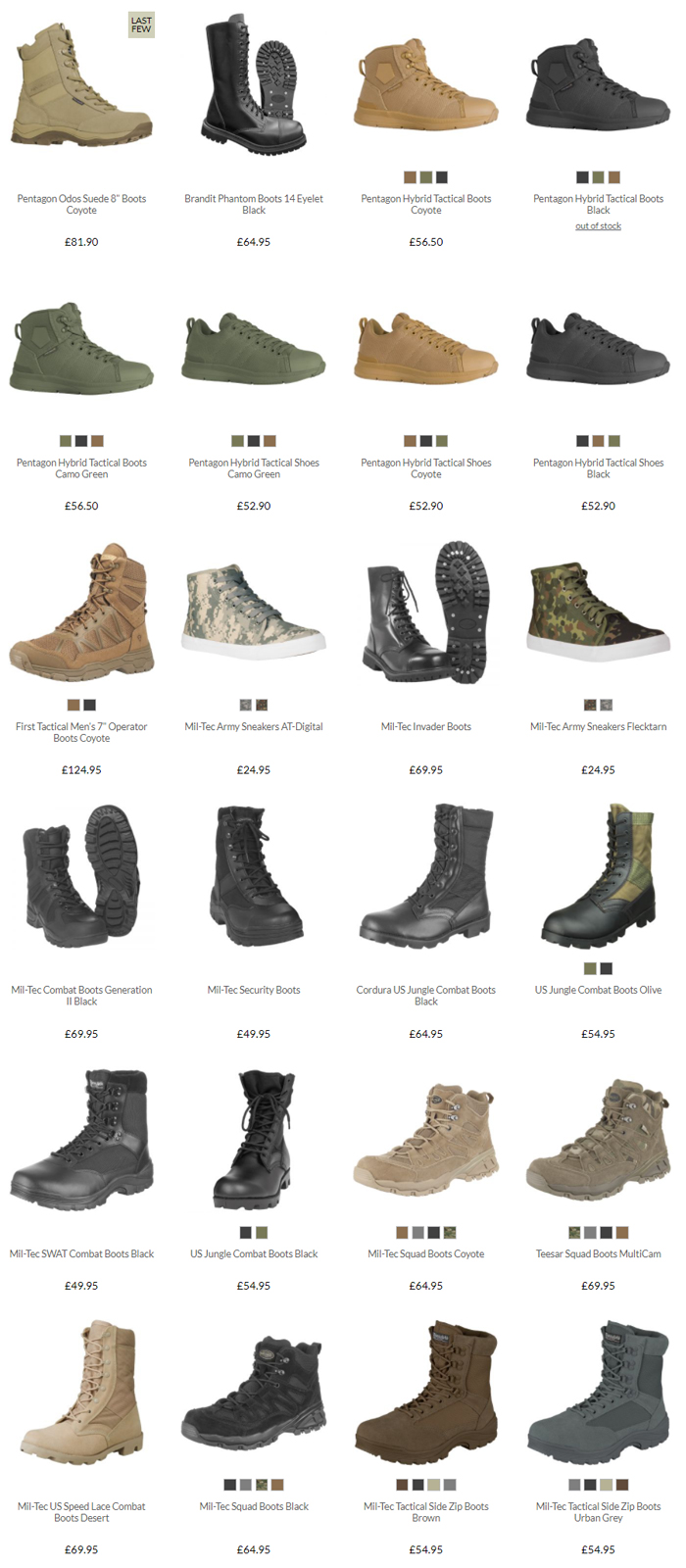 Military 1st: 10% Off On Boots 2020 02