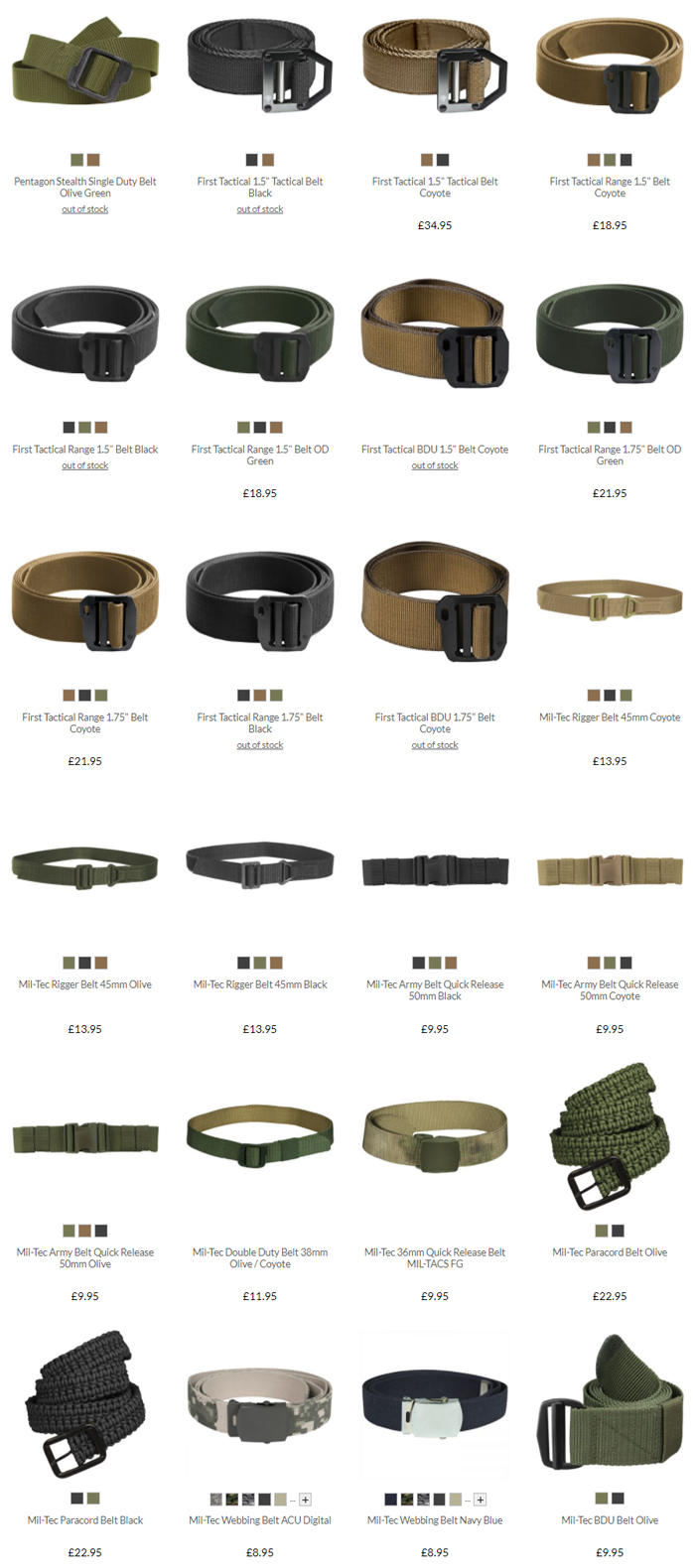 Military 1st Belts Sale 2020 02