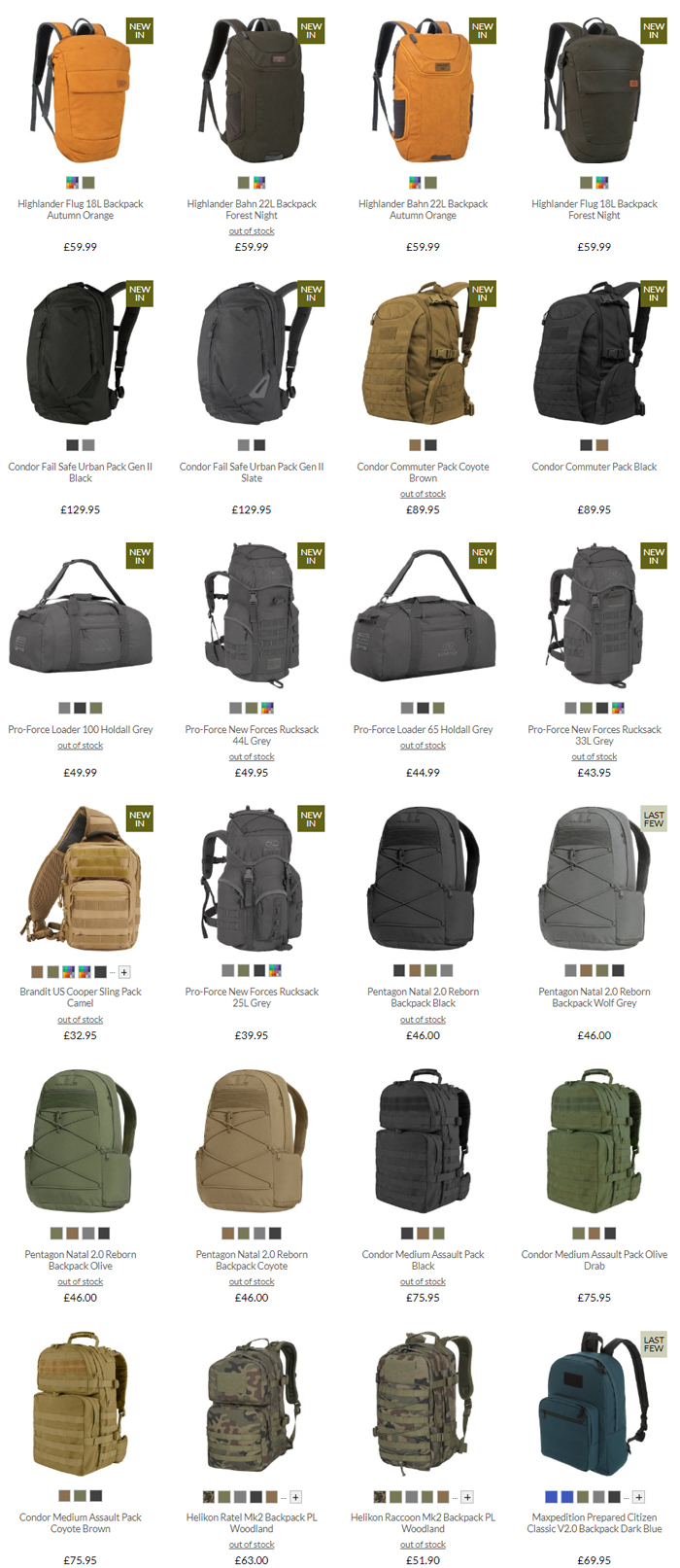Types of military backpacks hotsell