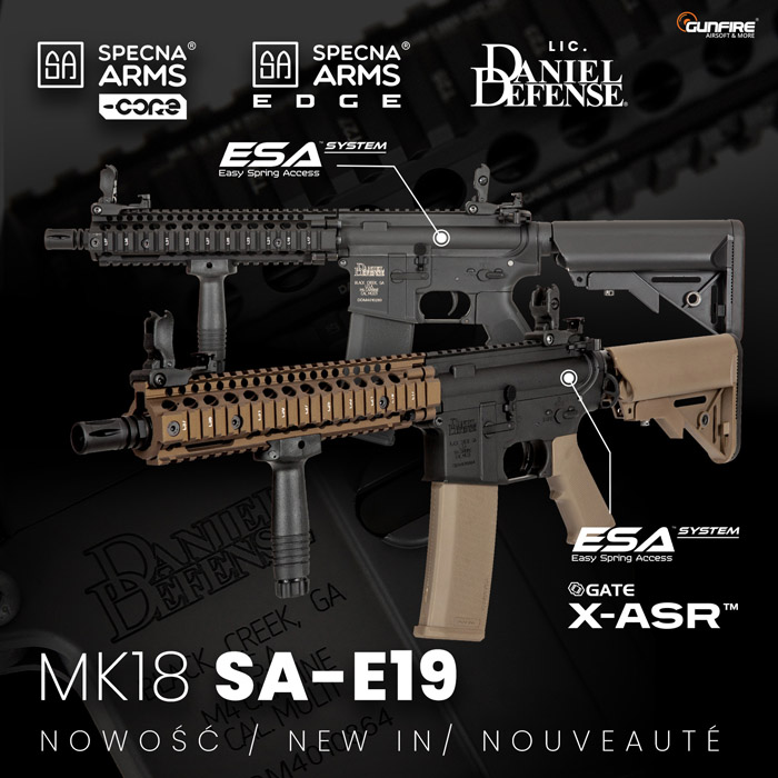 Specna Arms Daniel Defense® MK18 SA-E19 EDGE™ and SA-C19 CORE™