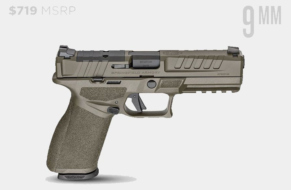 Springfield Armory's Echelon 9mm Pistol Desert FDE & OD Green Cerakote 03