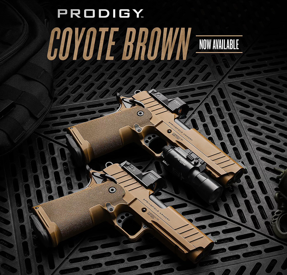 Springfield Armory Expands Prodigy Pistol Line With Cerakote Coyote ...