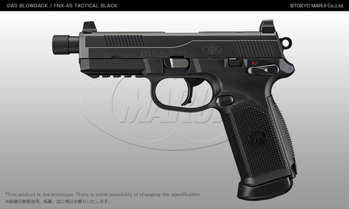 Tokyo Marui FNX-45 Tactical Black GBB Pistol