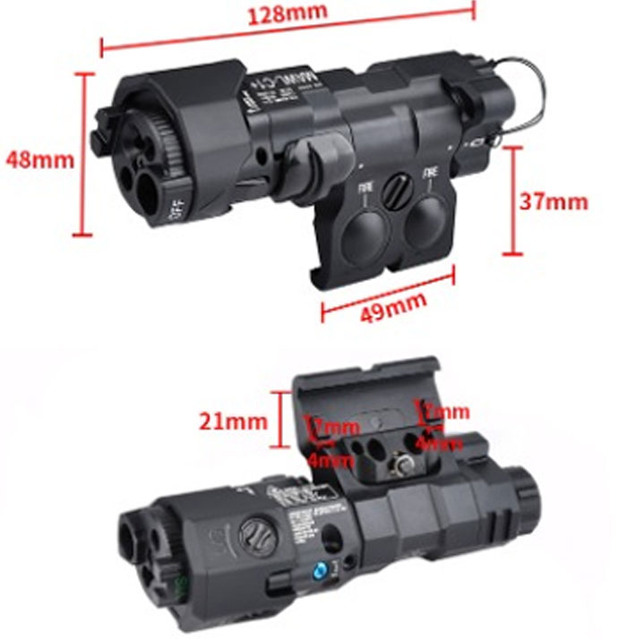 WASDN Plastic MAWL-C1 Blue Laser Weaponlight 04
