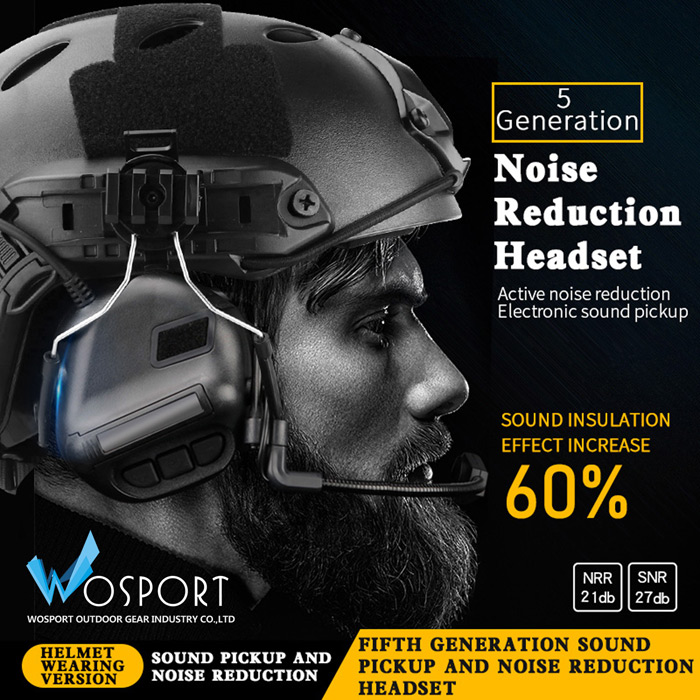 WoSport 5th Generation Sound Pickup & Noise Reduction Headset
